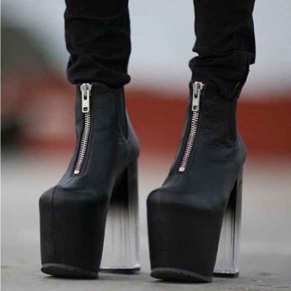 UNIF Shoes - UNIF Das Boot Ombré Heel Mega Platform Booties. Size 10